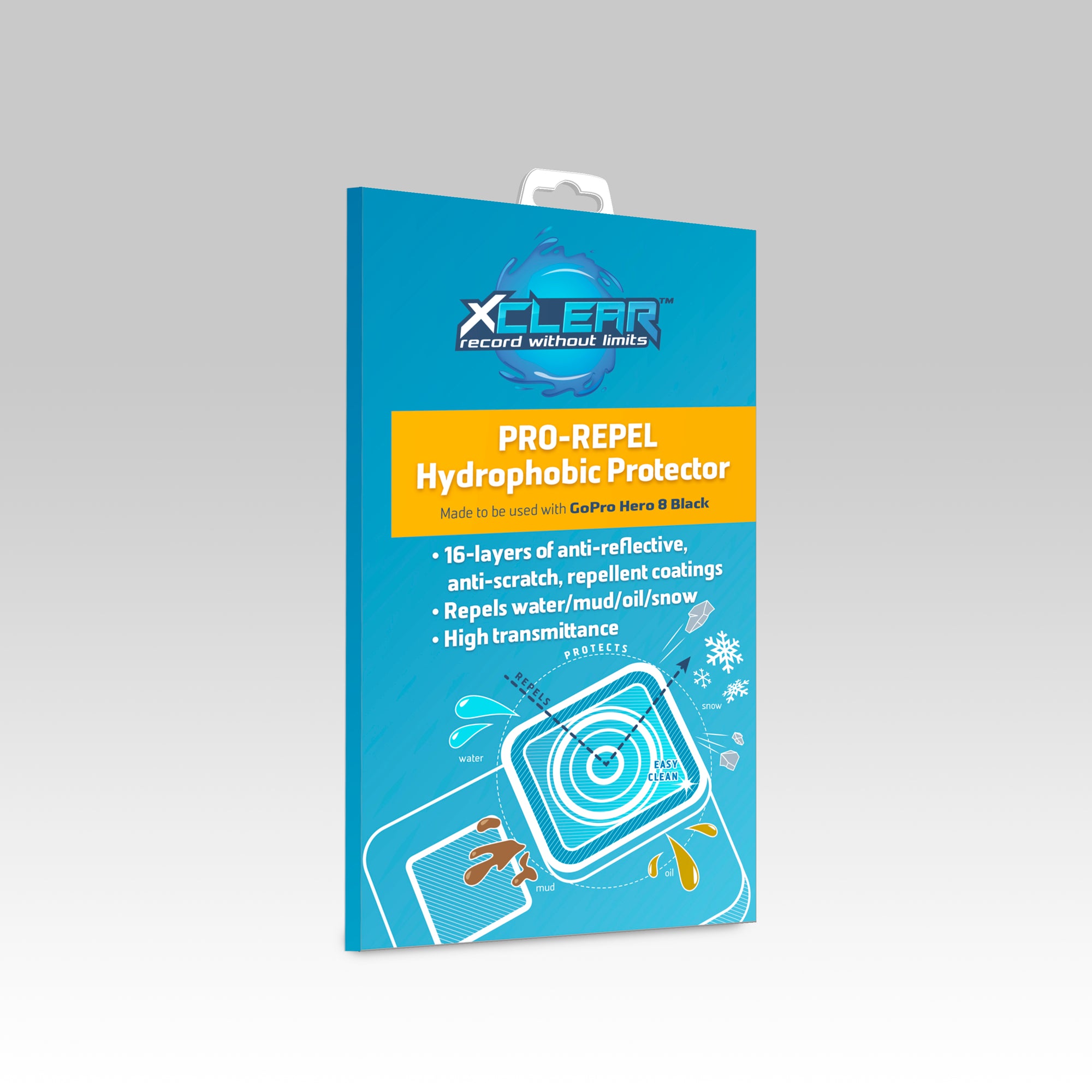 upscreen Scratch Shield Clear Premium Protection d'écran pour GoPro Hero 8  Black (Lentille)