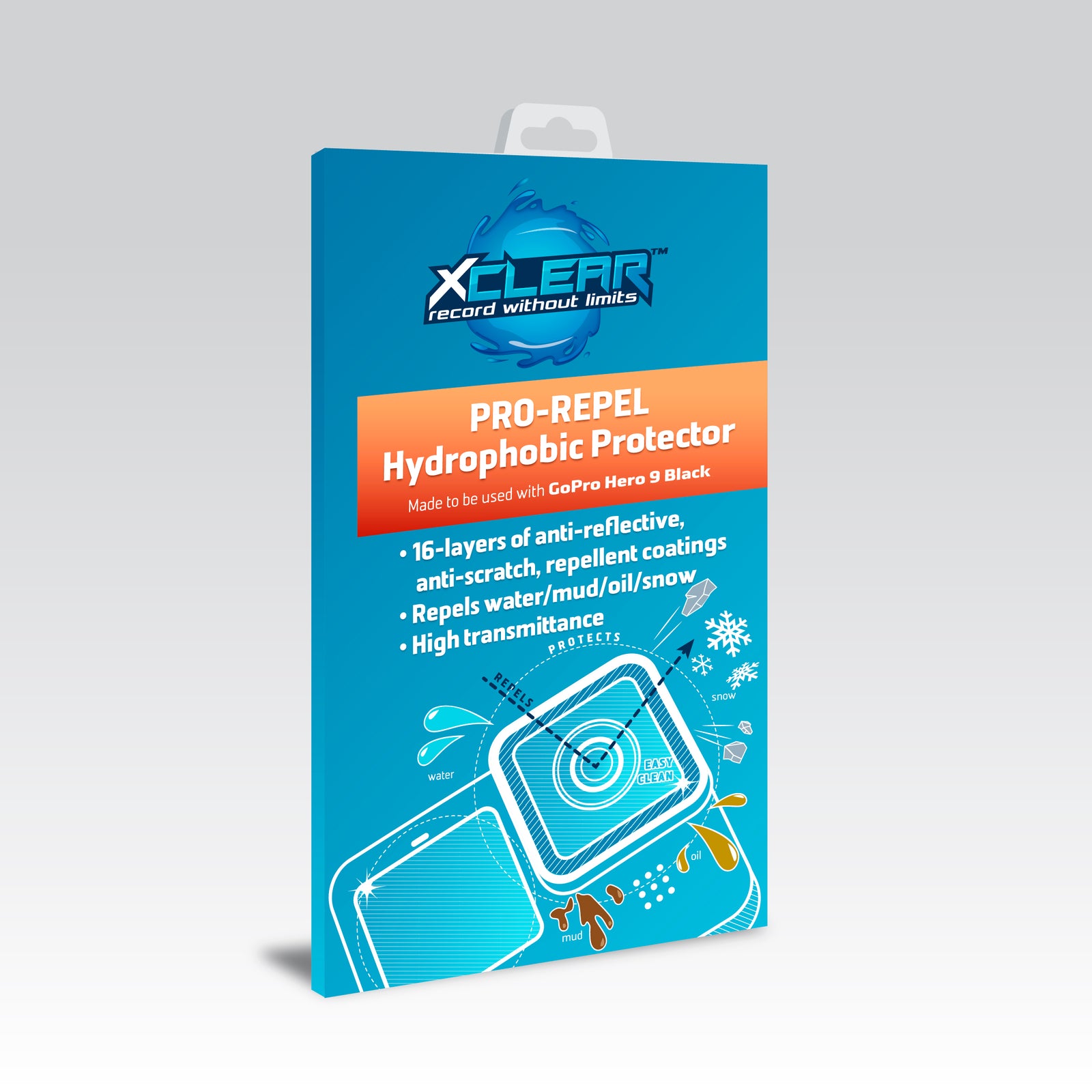 <b>HERO 9</b> LENS+SCREEN Hydrophobic PRO-REPEL (4 Years)