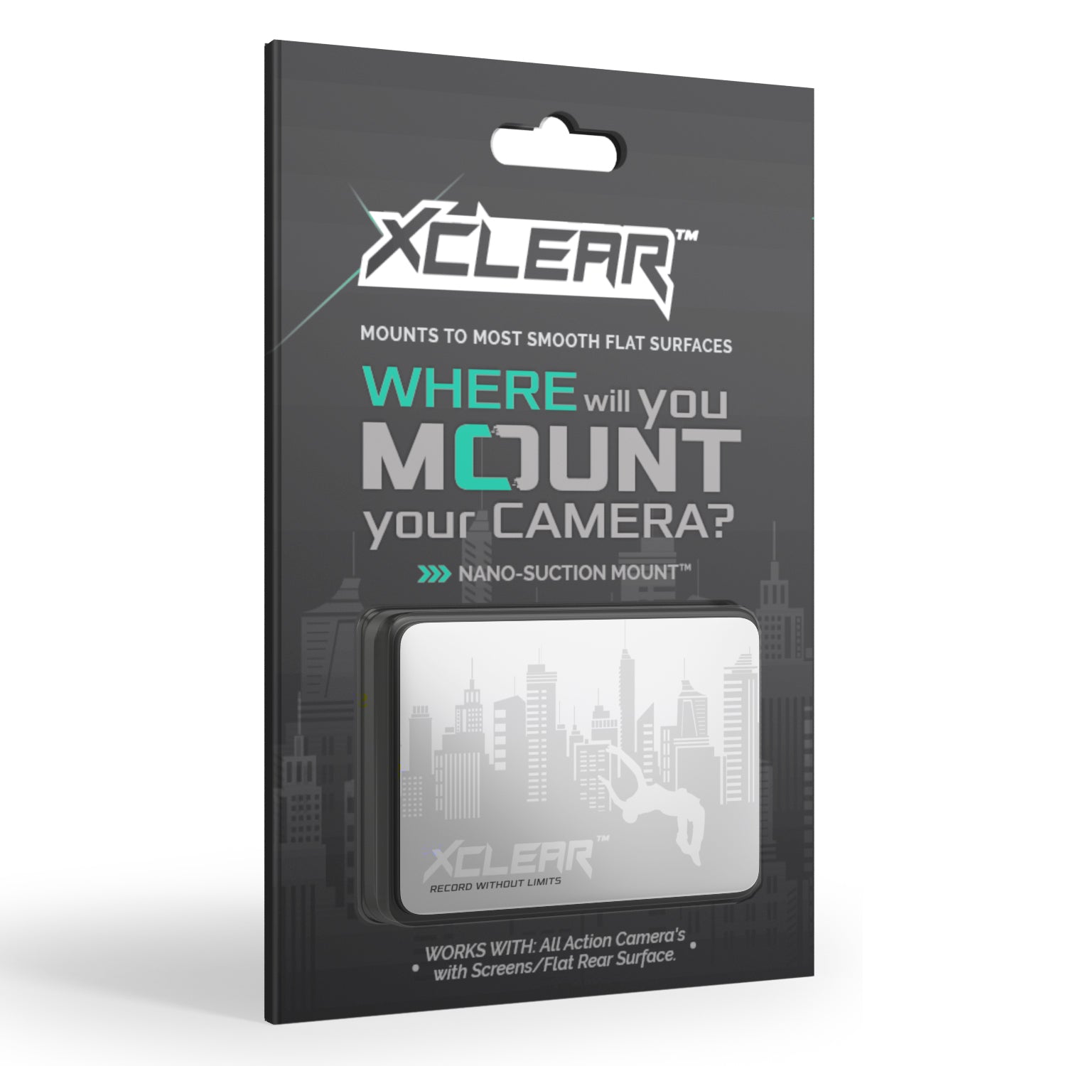 The XCLEAR Nano-Suction Mount.